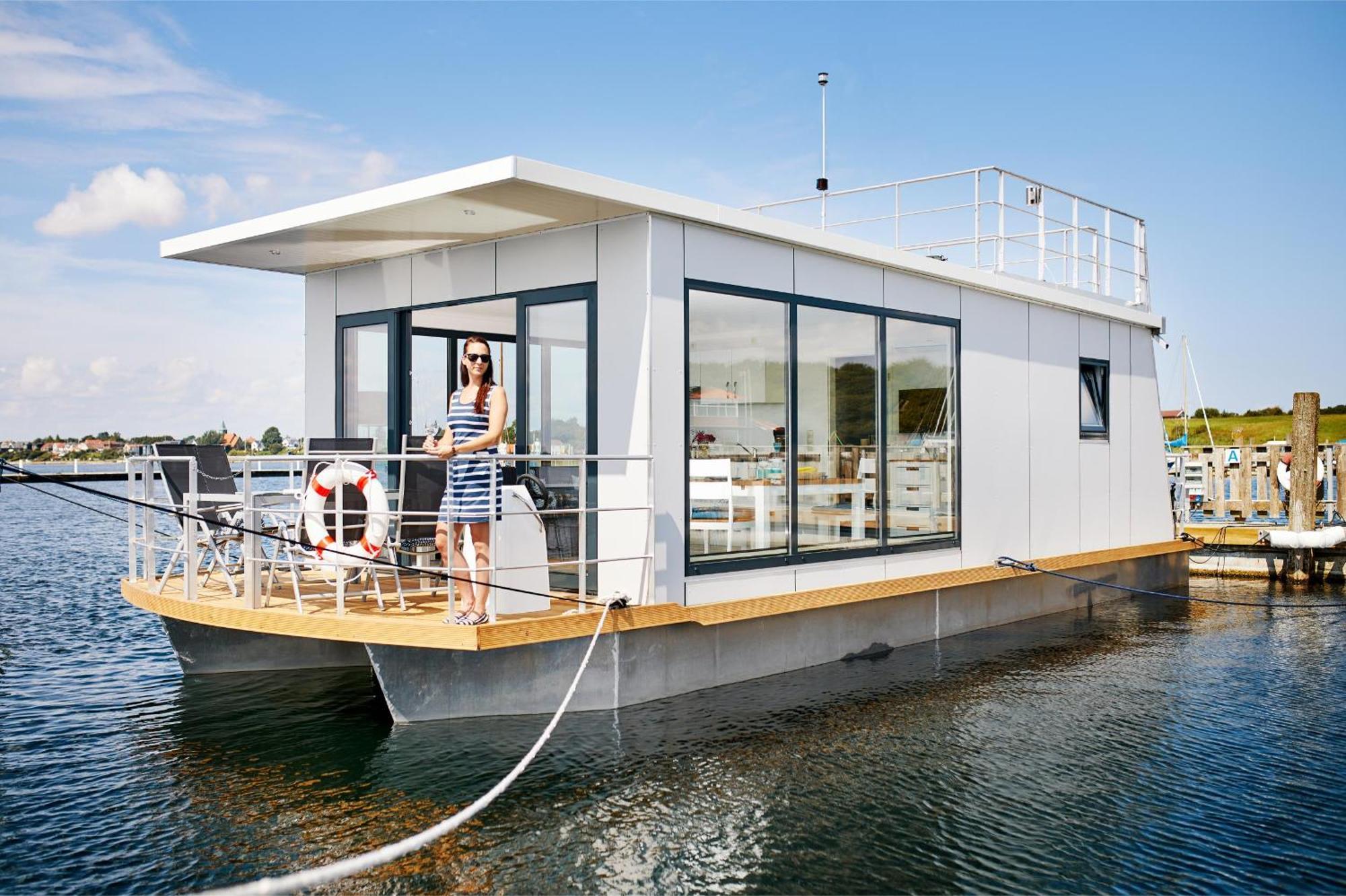 Dänemark Hausboot - Husbåd Egernsund - WELL Hausboote Rendbjerg Exterior foto